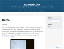 Tablet Screenshot of paleantology.com